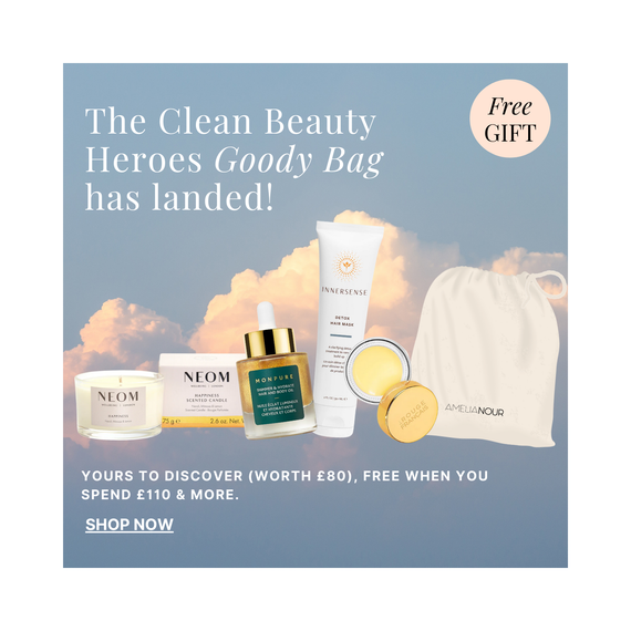 Free Clean Beauty Heroes Goody Bag (worth £80) when you spend £110+ sitewide