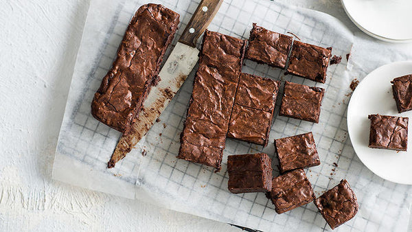 vegan sweet potatoe & pecan chocolate brownies