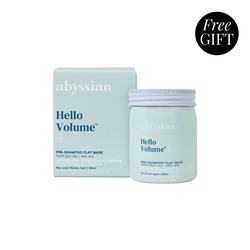 Free Volumizing Pre-Shampoo Clay Mask when you spend £25+ on Abyssian