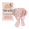 Blush Oversized Satin Bonnet