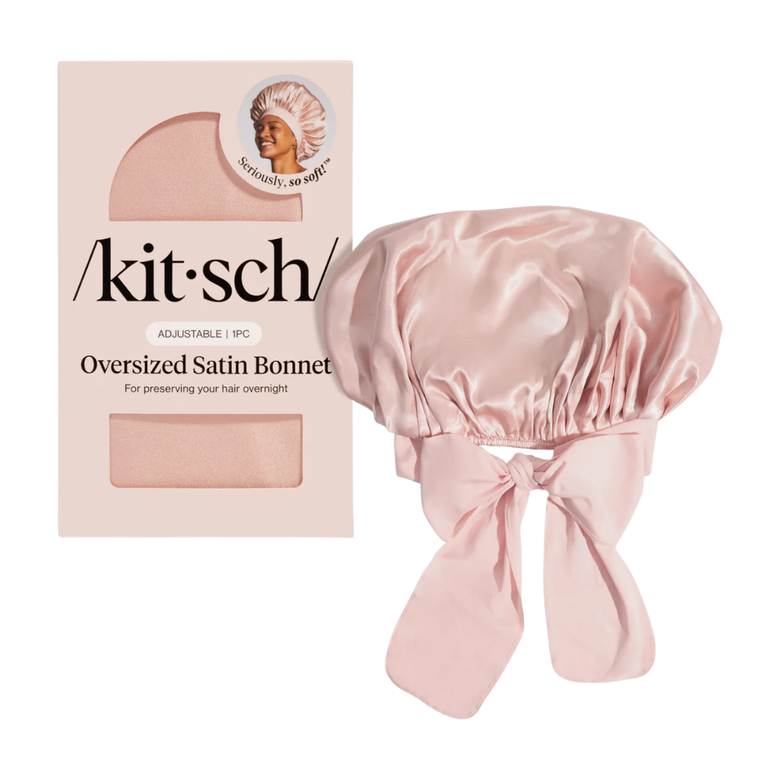 Blush Oversized Satin Bonnet