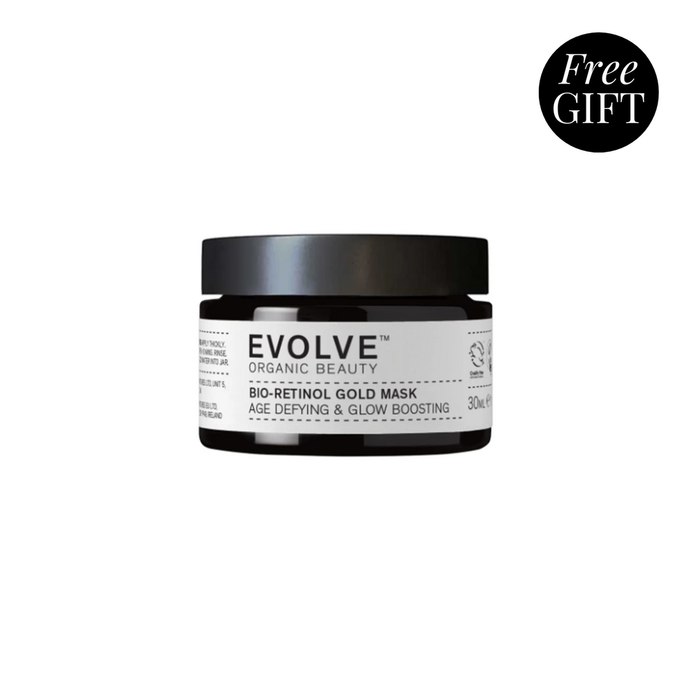 FREE Travel-Size Bio-Retinol Gold Face Mask (Worth £18) with £45+ Evolve Organic Beauty Spend