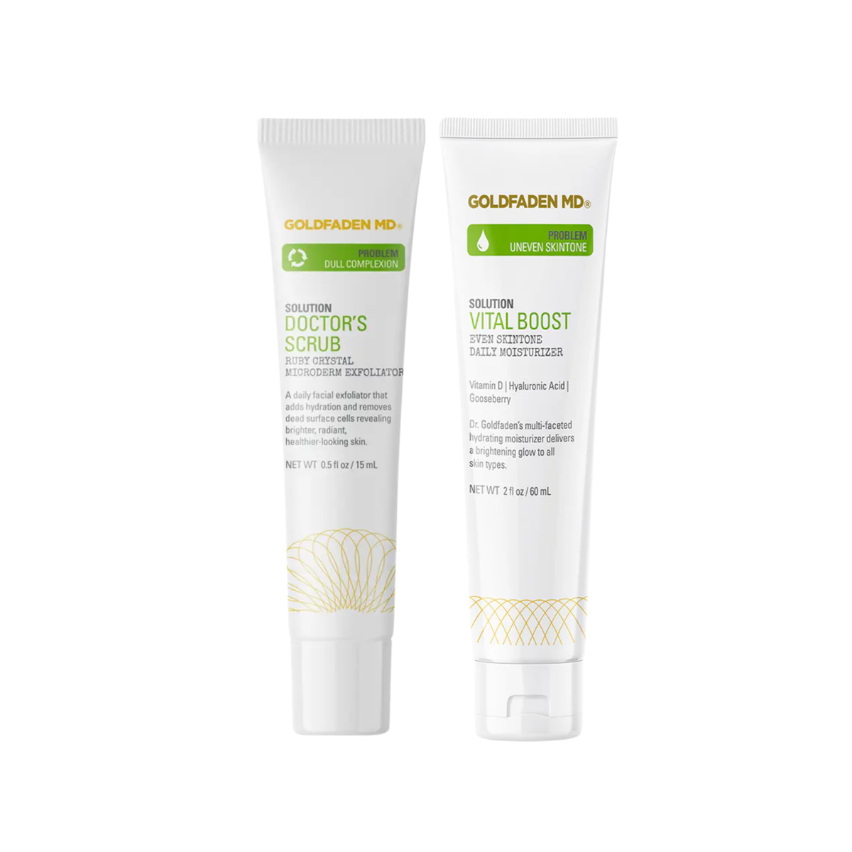 FREE Mini Doctors Scrub and Mini Vital Boost When You Spend £80 On Goldfaden MD