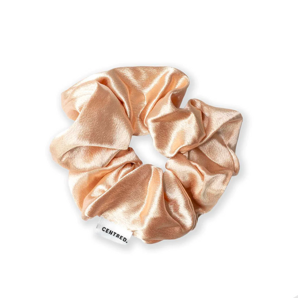 Blush Pink Satin Hair Scrunchie