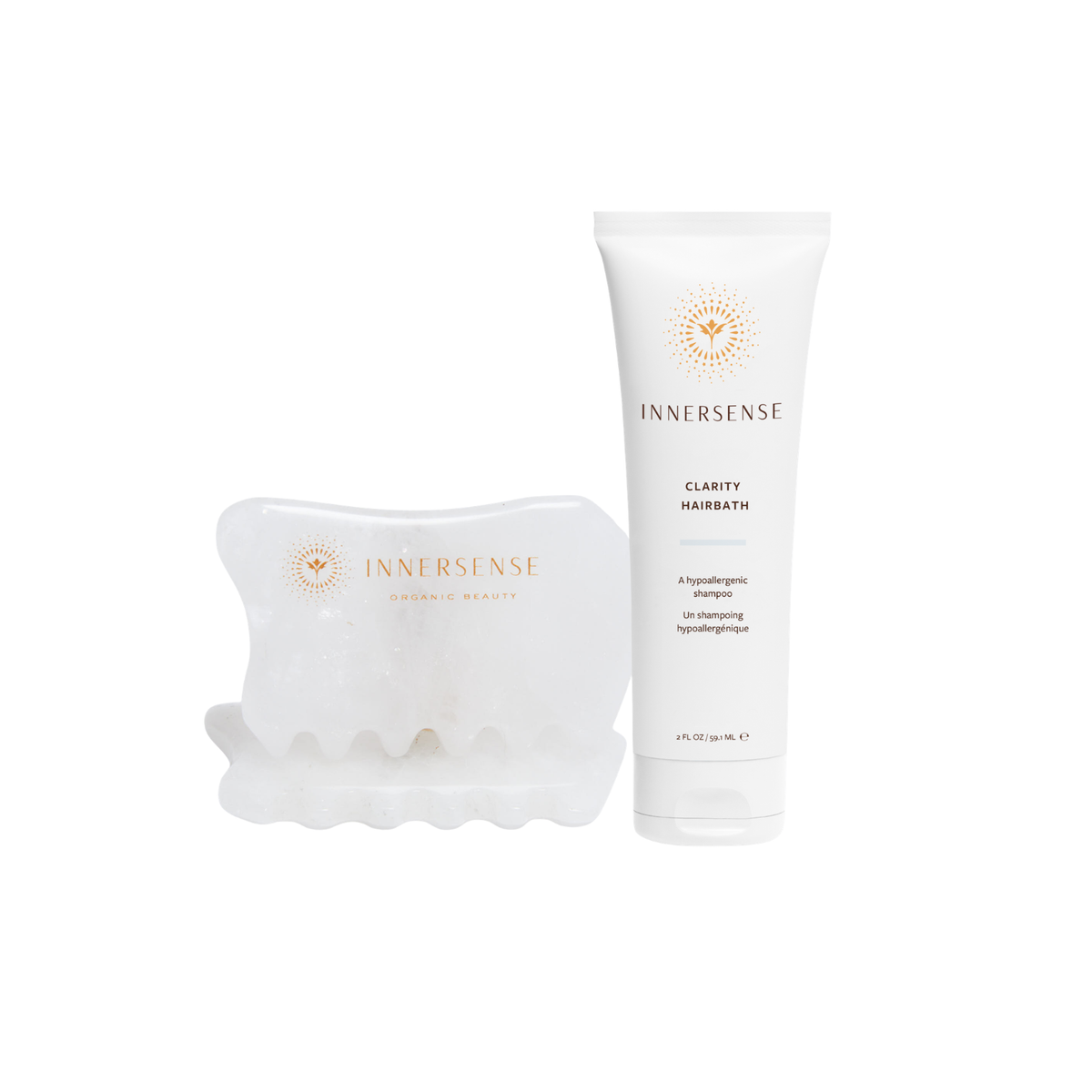 FREE Mini Clarity Hairbath & Rose Quartz Gua Sha When You Spend £70 On Innersense