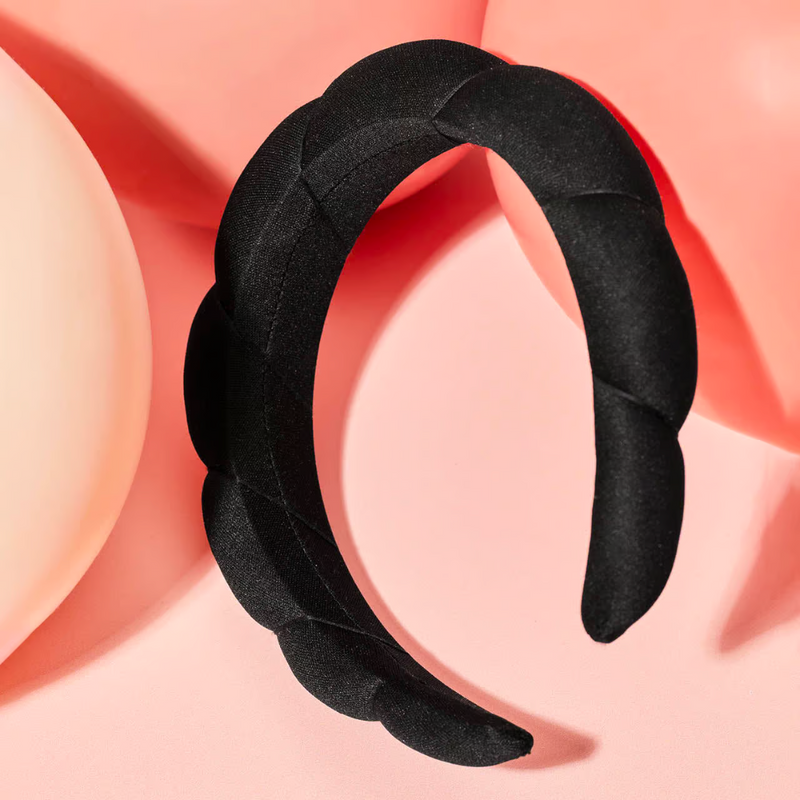 Recycled Fabric Cloud Headband (Black)