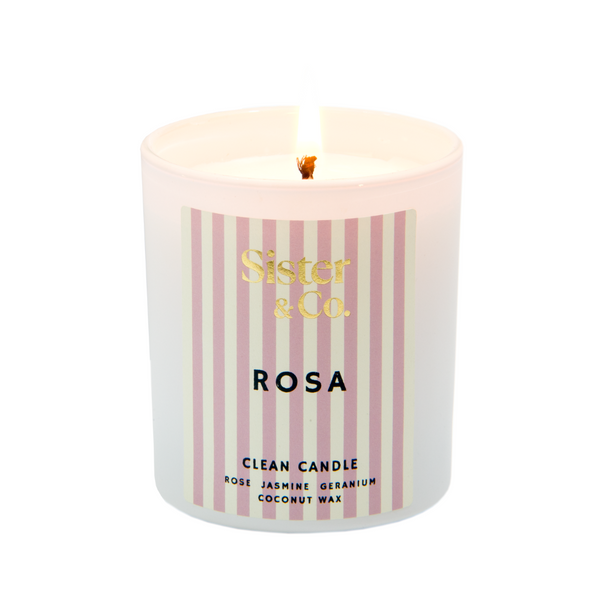 Coconut Wax Candle - Rosa