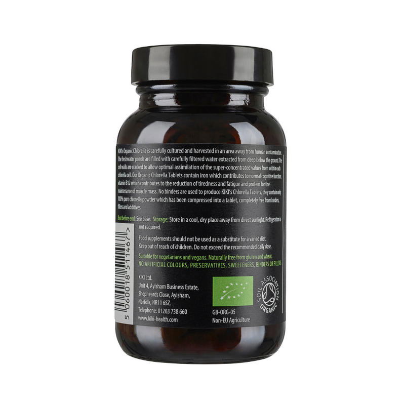 Kiki Health Organic Chlorella Supplements 500mg tablets x 200