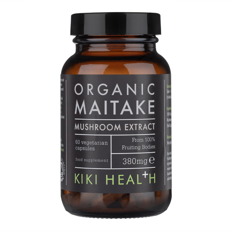 Kiki Health Organic Maitake Mushroom Extract 60 Vegetarian 380mg Capsules