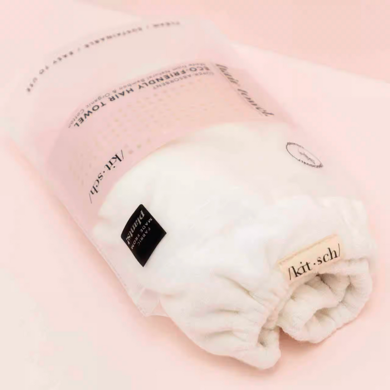 KITSCH Eco-Friendly Microfiber Hair Towel Ivory